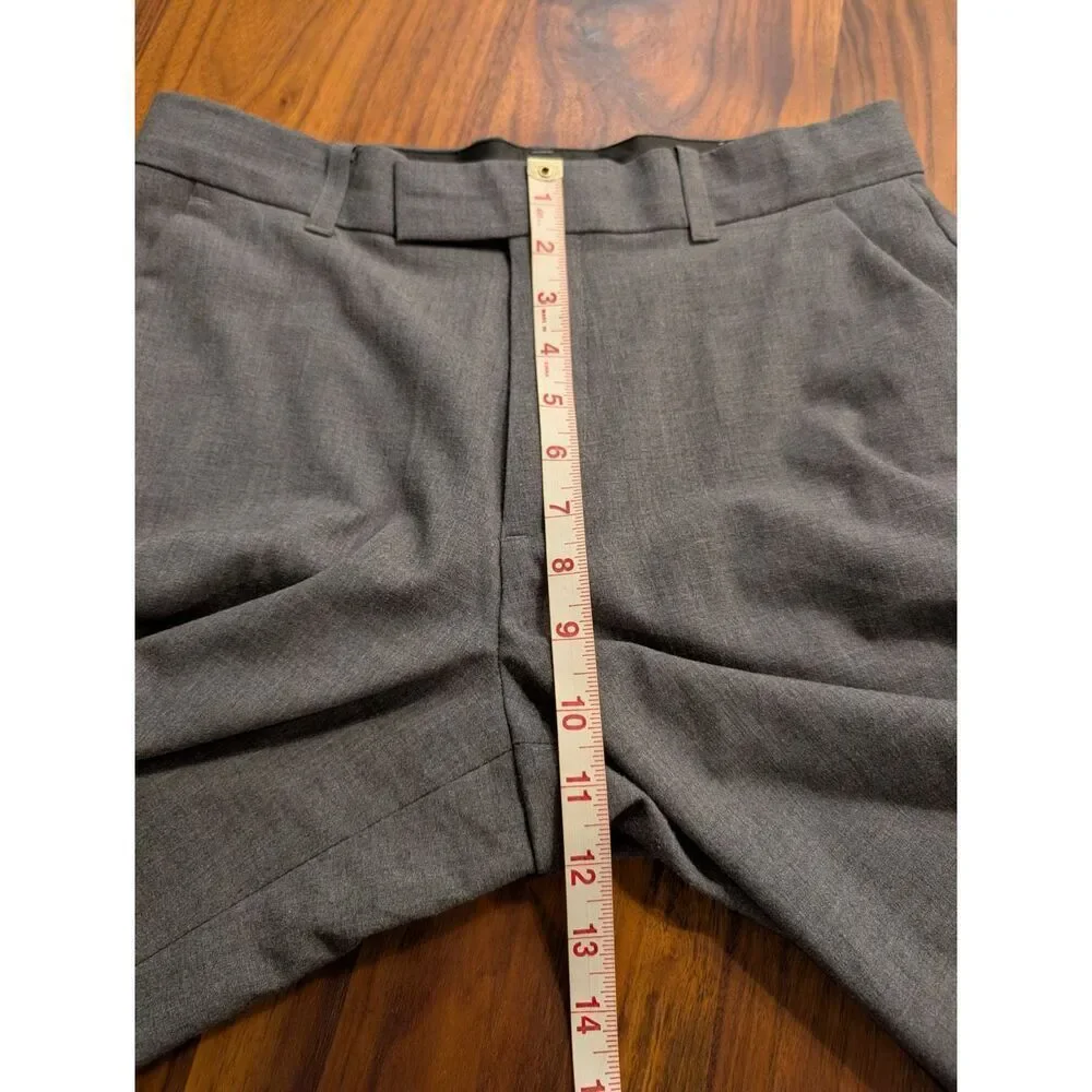 Calvin Klein Boys Gray Flat Front Bi-Stretch Straight Leg Dress Pants Size 18